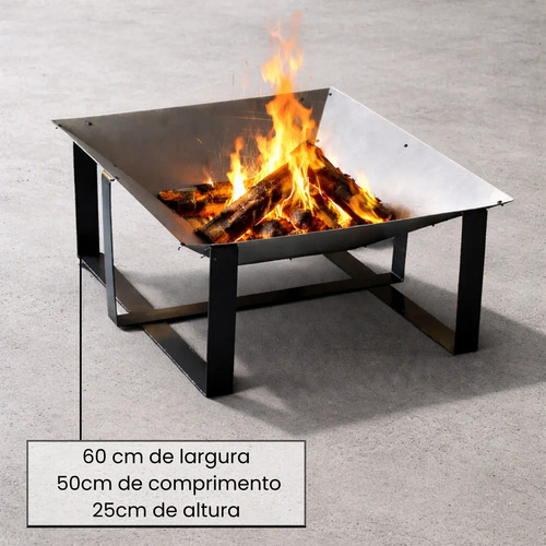 Lareira Externa A Lenha Para Jardim Inverno 60cmx50cm Airbnb