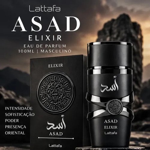Lattafa asad elixir masculino 100ml eau de parfum