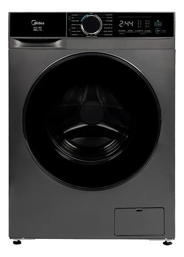 Lava e seca 105kg titanium inverter midea cinza escuro