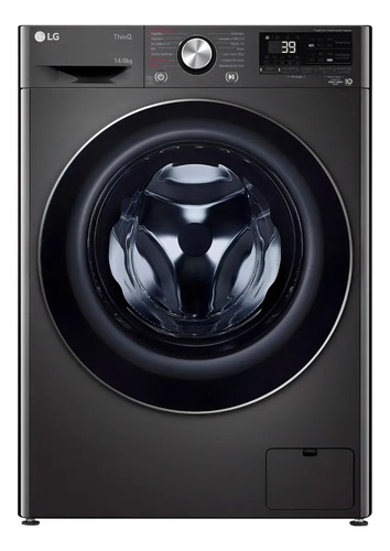 Lava e seca lg vc2 cv9014bc2 14kg black inox