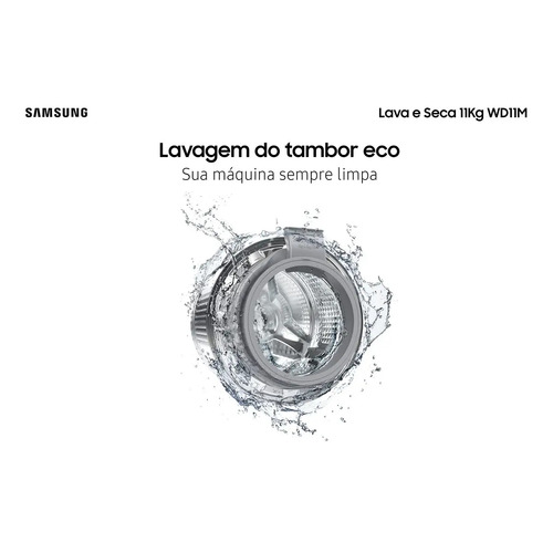 Lava E Seca Samsung Wd11m Com Digital Inverter Inox 11kg Cor Inox look