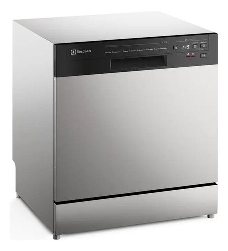 Lava-louça Electrolux Inox Com Programa Lava E Seca LS08E Cinza