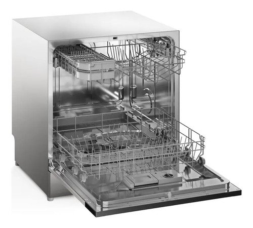 Lava-louça Electrolux Inox Com Programa Lava E Seca LS08E Cinza