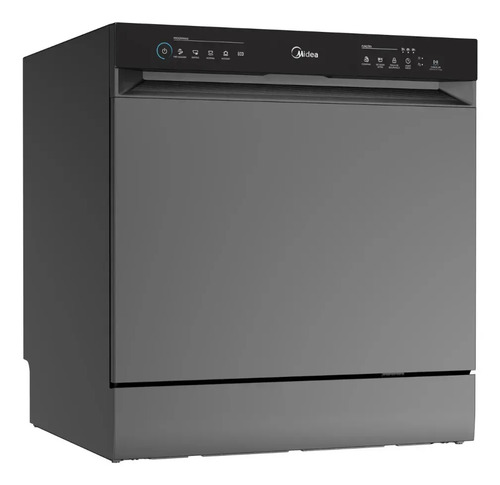 Lava Louças 8 Serviços Cinza Touch Plus Midea Cinza