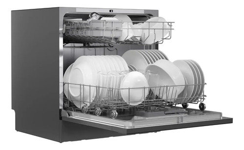 Lava Louças 8 Serviços Cinza Touch Plus Midea Cinza