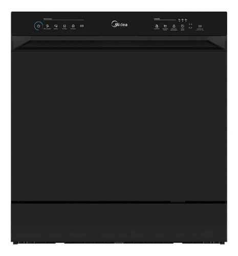 Lava loucas 8 servicos preta touch plus midea preto 1