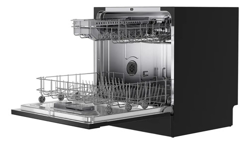 Lava Louças 8 Serviços Preta Touch Plus Midea Preto