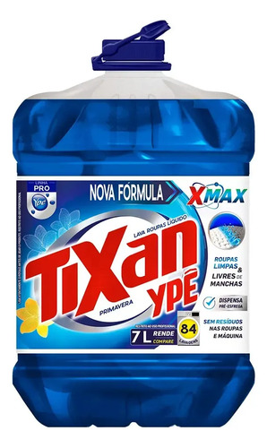 Lava Roupas Líquido Tixan Ypê Primavera 7 Litros