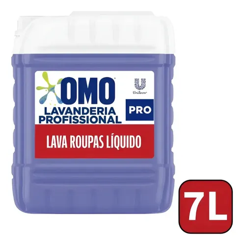 Lava roupas sabao liquido omo lavanderia profissional 7l