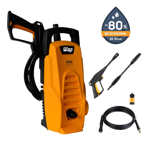 Lavadora de alta pressao 1400w 1300psi 300lh wap agil 1800