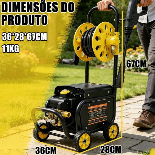 Lavadora De Alta Pressão Lumeka XW80 com motor a indução Lavadoras de Jato Elétricas Com Rolo De Mangueira