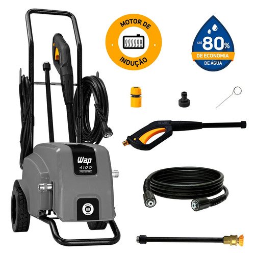 Lavadora de alta pressao profissional wap 4100 w2 500lh moto