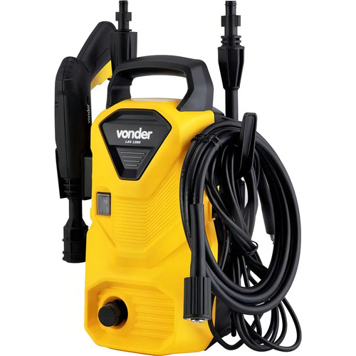 Lavadora de alta pressão Vonder Leve LAV1300 220V amarela de 1.3kW com 90bar de pressão máxima - 60Hz