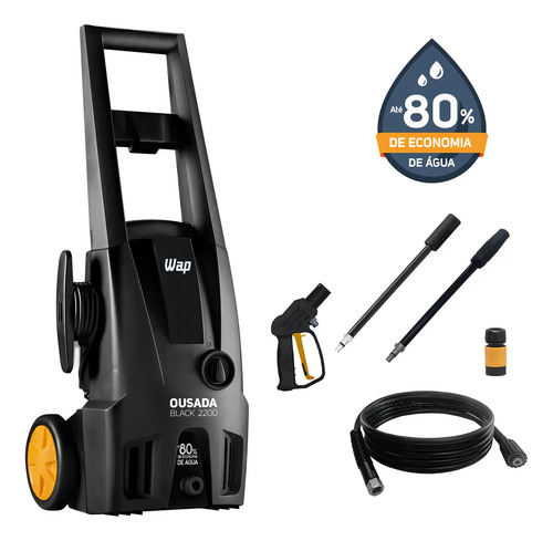 Lavadora de alta pressao wap ousada black 2200 1750psi 1500w