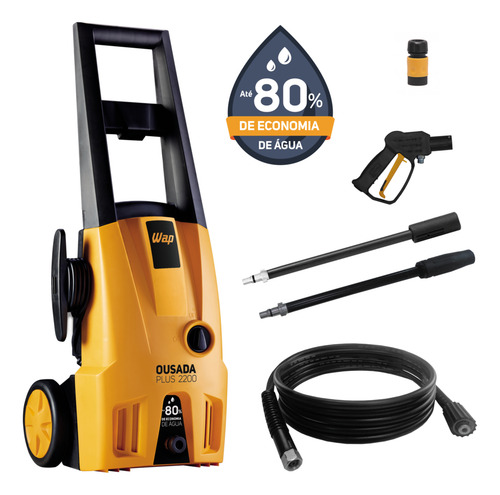 Lavadora de alta pressao wap ousada plus 2200 1500w 1750 psi