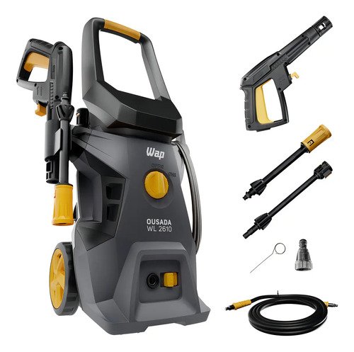 Lavadora De Alta Pressão Wap Ousada Wl 2610 1500w E 1750psi Cor Cinza e amarelo Frequência 60 Hz 110V