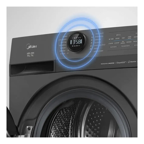 Lavadora de Roupas Lava e Seca 11 Kg Midea MF201D110WB/GK Cor Titânio