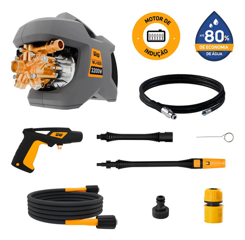 Lavadora e desobstruidora de alta pressao wap wl 4200 ultra