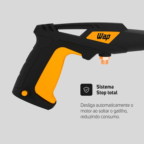 Lavadora e Desobstruidora de Alta Pressão WAP WL 4200 Ultra 5 Pistões 2200w 1305psi 510l/h Com Jato Regulável e Motor de Indução 220V