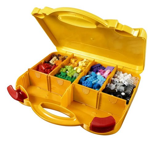 LEGO Classic Maleta da Criatividade 10713; Brinquedo criativo para montar e imaginar; Maleta com peças coloridas para criar bichinhos, supercarros, casas e muito mais; Presente para crianças
