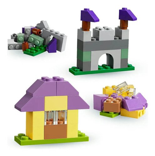 LEGO Classic Maleta da Criatividade 10713; Brinquedo criativo para montar e imaginar; Maleta com peças coloridas para criar bichinhos, supercarros, casas e muito mais; Presente para crianças