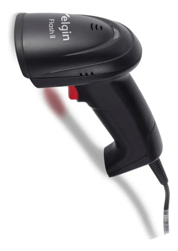 Leitor de codigo de barras flash 2 1d usb elgin cor preto
