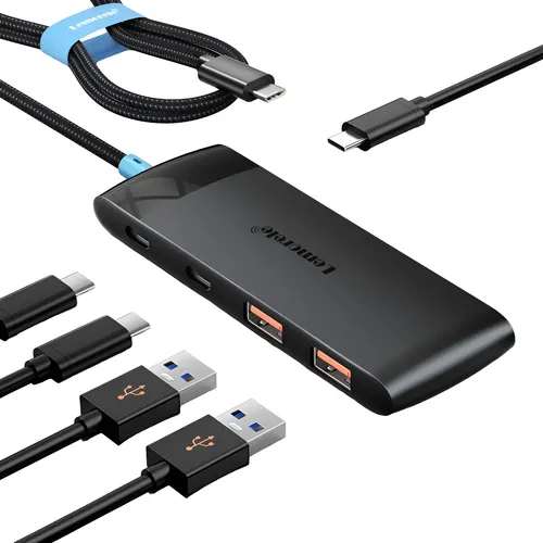 Lemorele tc109 5in1 converter usb c hub with usb c32tfsd