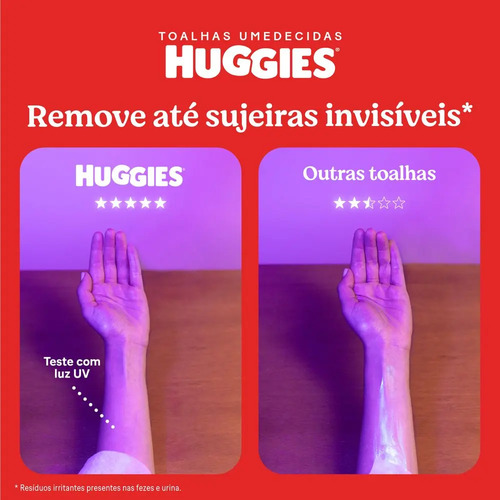 Lenços Umedecidos Huggies Higiene Superior - 192 unidades