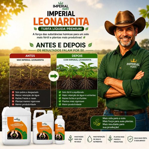 Leonardita 25 Litros Turfa Liquida Substitui Esterco.