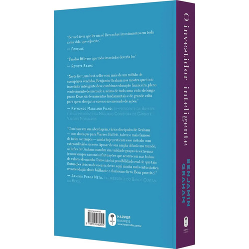 Libro O investidor inteligente, de Graham, Benjamin. Editorial Harper Business, tapa mole, en português (2016)