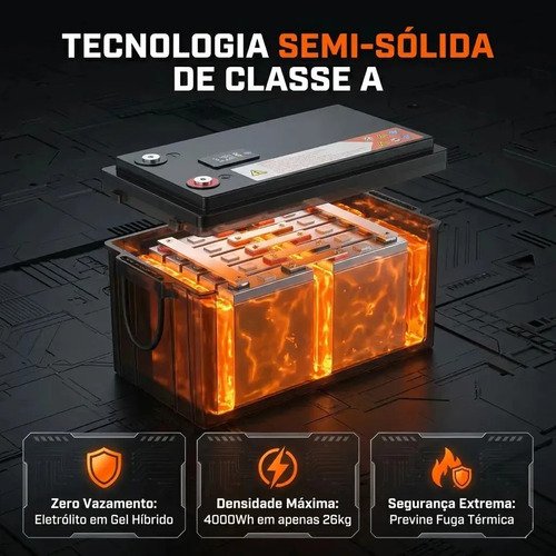 Lifepo4 Bateria De Litio 314ah 12.8v 2.56kwh 6000 Ciclos