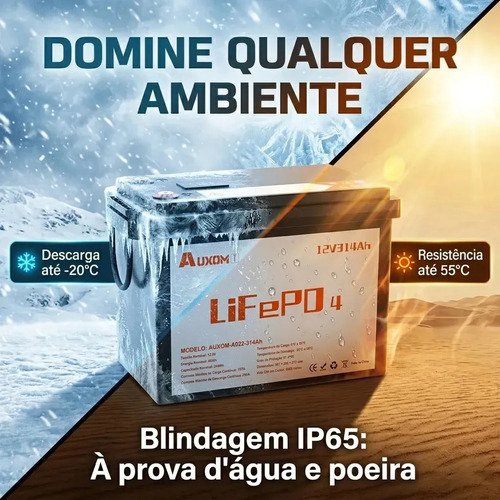 Lifepo4 Bateria De Litio 314ah 12.8v 2.56kwh 6000 Ciclos