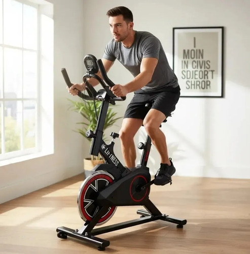 Liftness Bicicleta Ergométrica Spinning Profissional 120kg Silenciosa