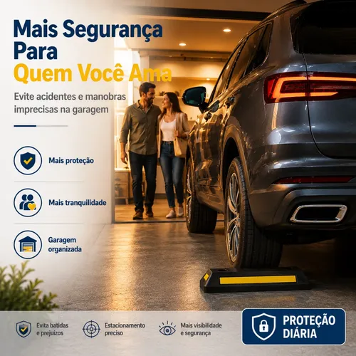 Limitador Vaga Condomínio Padronizado Refletivo Kit 2 Unid