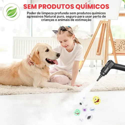 Limpador A Vapor Vaporizador Alta Pressão 2500w Portátil1.2l