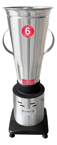Liquidificador alta rotacao 6l 1200w turbo profissional indu