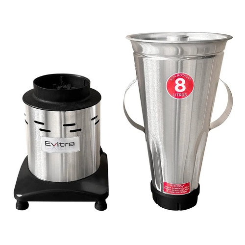 Liquidificador Alta Rotação 8 Litros Profissional Industrial Em Inox Sucos Shakes Panquecas