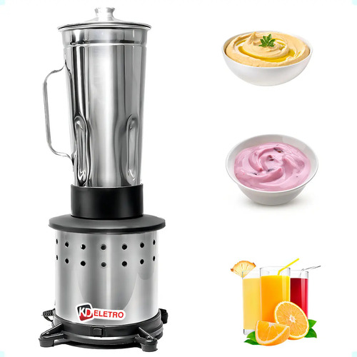 Liquidificador Industrial Alta Rotação 2 Litros Af5 Cor Prateado