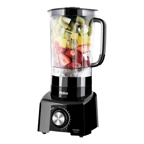 Liquidificador philco 1200w 3l 12 velocidades preto ph900