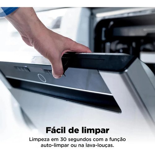 Liquidificador Portátil, Ninja, Base Recarregável, Tampa À Prova de Vazamentos, Função de Auto-Limpar, Copo de 470 ml, Bivolt
