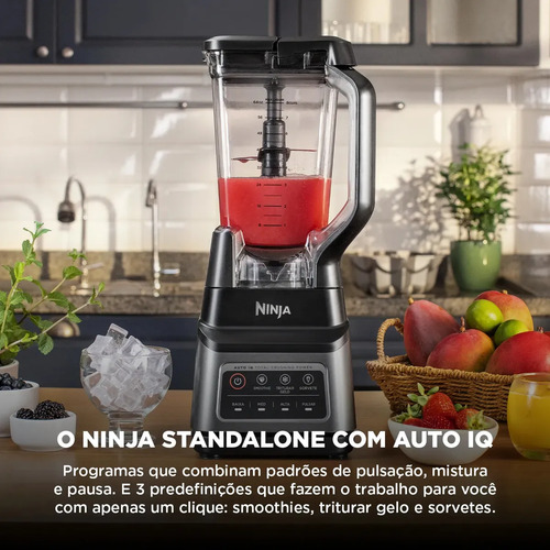Liquidificador Standalone, Ninja, Tecnologia Total Crushing, 3 Programas Auto-iQ, Jarra Tritan de 2,1 L, 127 v