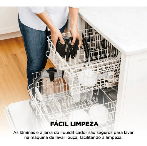 Liquidificador Standalone, Ninja, Tecnologia Total Crushing, 3 Programas Auto-iQ, Jarra Tritan de 2,1 L, 127 v