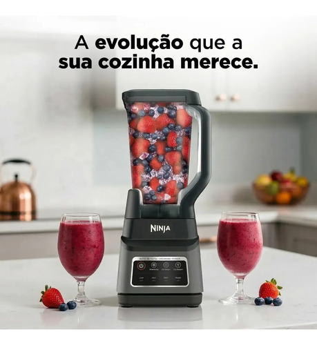 Liquidificador Standalone, Ninja, Tecnologia Total Crushing, 3 Programas Auto-iQ, Jarra Tritan de 2,1 L, 127 v