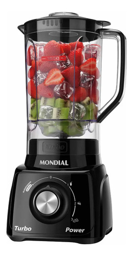 Liquidificador turbo power mondial 550w l 99 fb 1