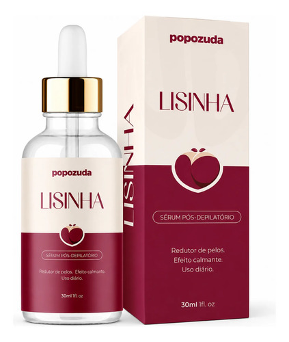 Lisinha serum popozuda pos depilacao pele macia pelos finos