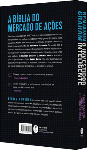 Livro O Investidor Inteligente Benjamin Graham Edição 1 Português 2023 Harper Collins