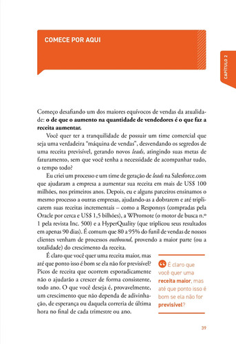 Livro Receita Previsível: Como implementar a metodologia revolucionária de vendas outbound que pode triplicar os resultados da sua empresa (2ª edição, revisada e ampliada), de Ross, Aaron. Editora...