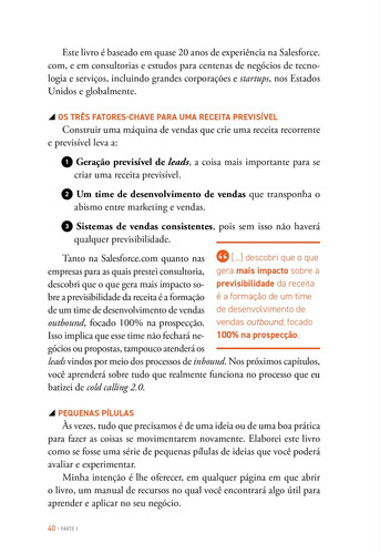 Livro Receita Previsível: Como implementar a metodologia revolucionária de vendas outbound que pode triplicar os resultados da sua empresa (2ª edição, revisada e ampliada), de Ross, Aaron. Editora...