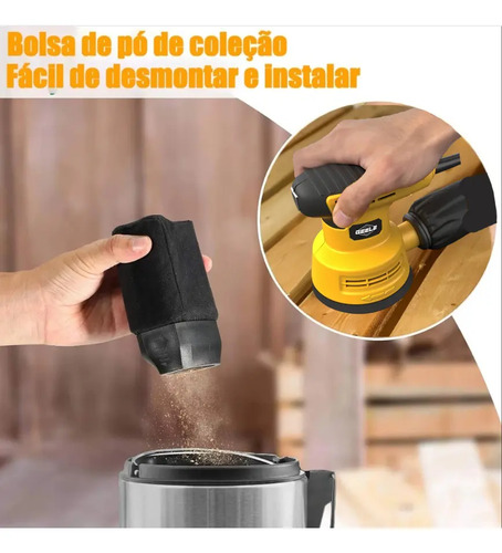 Lixadeira Orbital 600w 16000 Rpm 5 Polegadas 110v/220v