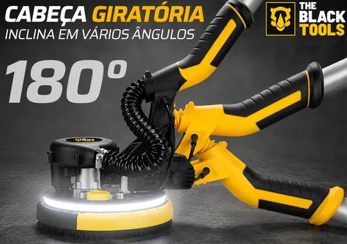 Lixadeira Profissional Parede E Teto Led 750w Com Aspiração